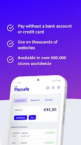 autumn cap exaggeration paysafecard - prepaid payments - Apps on Google Play