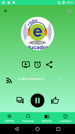 Android application Rádio Educadora Urtiga screenshort