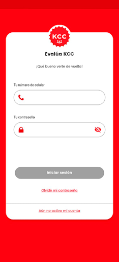 Android application Evalúa mi KCC screenshort