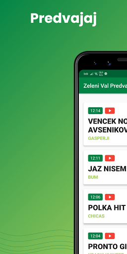 Android application Zeleni Val Predvajalnik Radio screenshort