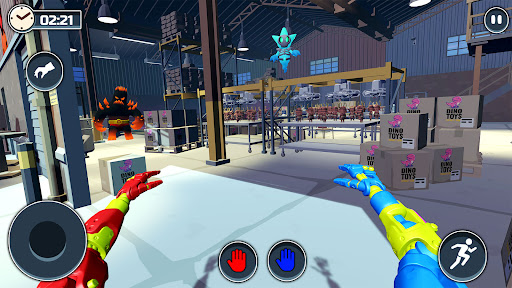 Blue Monster Scary Toy Factory