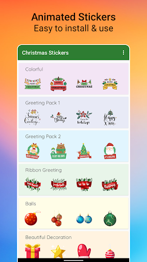 Christmas Stickers WASticker Screen 2