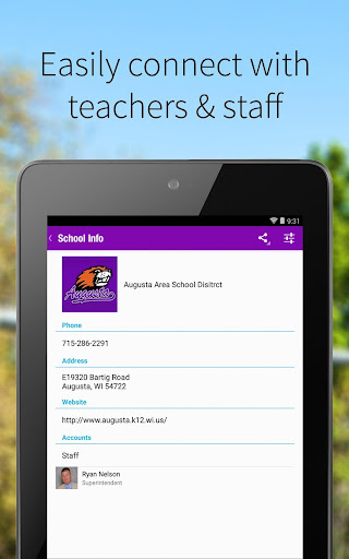 Augusta Area School District Screen 2