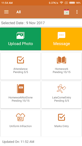 Android application MAC School screenshort