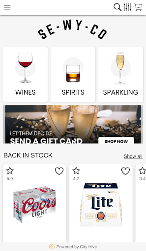 SeWyCo beverage Screen 2