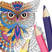 Owl Coloring Book - Anti Stress Coloring