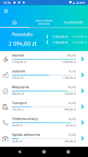 Android application Budget.lyx screenshort