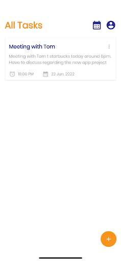 Task Manager - Schedule Plan Screen 2