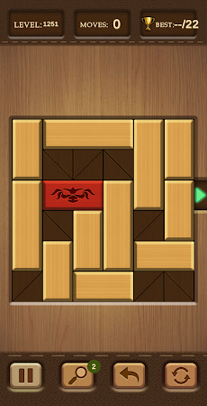 Unblock Wood Puzzle - Slide Red Block Free Gamesのおすすめ画像2