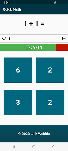 Quick Math (BETA) Screen 2