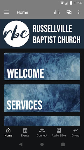Android application Russellville Baptist Church MO screenshort