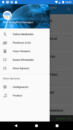 Android application SWT Money Plus screenshort