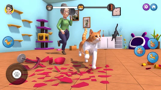 Mad Cat Chaos Granny Game