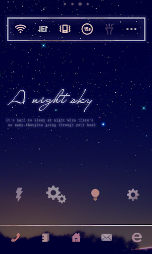 Night Sky Dodol Luncher theme Screen 2