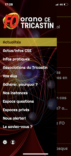 Android application FO ORANO CE Tricastin screenshort