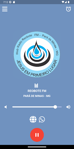 Android application Reobote Fm Para de Minas screenshort