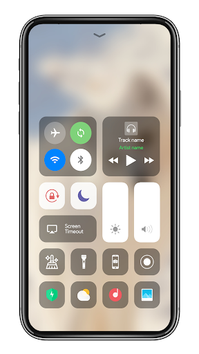 Android application Control Center iOS 16 screenshort