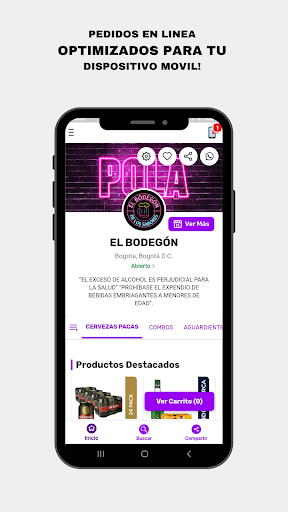 Android application El Bodegón screenshort