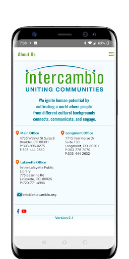 Intercambio App Screen 2