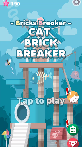Android application Cat Brick Breaker screenshort