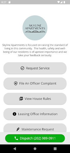 Android application Skyline Apartments screenshort