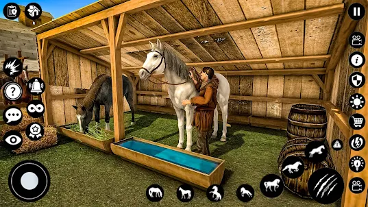 Simulador vida cavalo estável