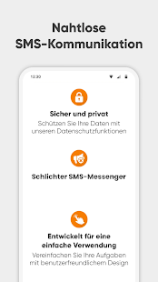 Schlichter SMS-Messenger Bildschirmfoto