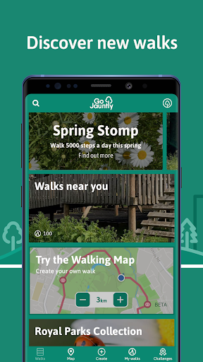Android application Go Jauntly: Discover Walks screenshort