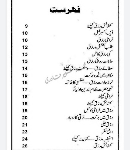 Wazaif ul Abrarوظائِف الاَبرار Screen 3