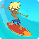 surf man stick game icon