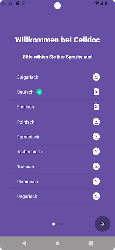 Android application CellDoc screenshort