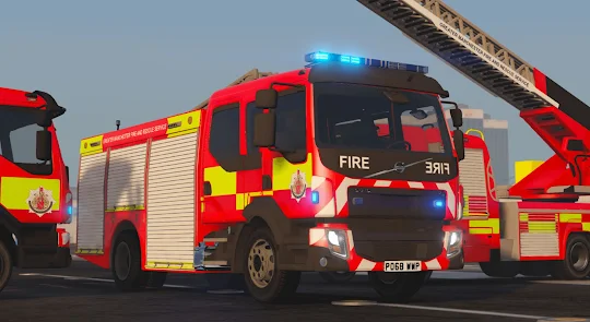Resque Fire Truck Sim Driving