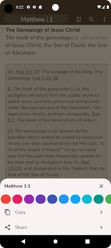 Android application NKJV Commentary Offline screenshort