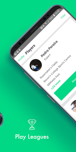Spin: Tennis Partners, Leagues Screen 3