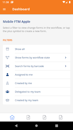 Android application Cleopatra Form Tracking screenshort