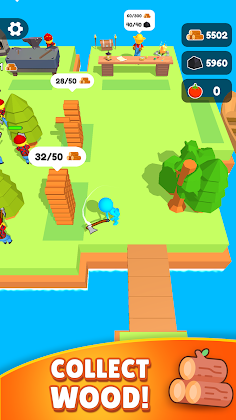 Lumber Farm Wood Carving Idle - Screenshot 1