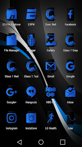 Up Black Blue Icon Pack App Store Data Revenue Download Estimates On Play Store