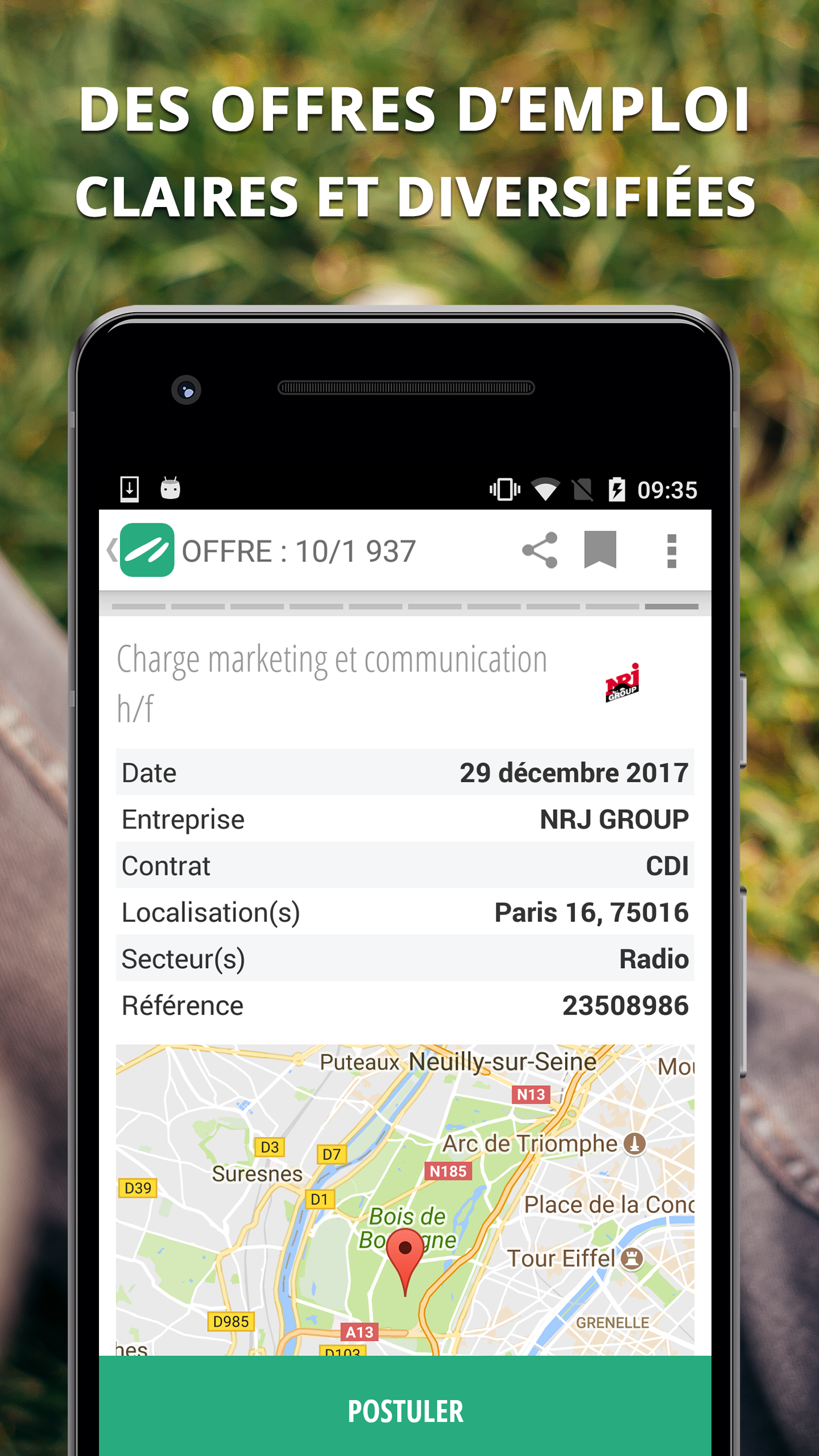 Android application Keljob : Emploi, Job et Stage screenshort
