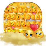 Cute Face Emoji Keyboard Theme icon