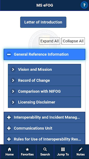 Android application MS eFOG screenshort