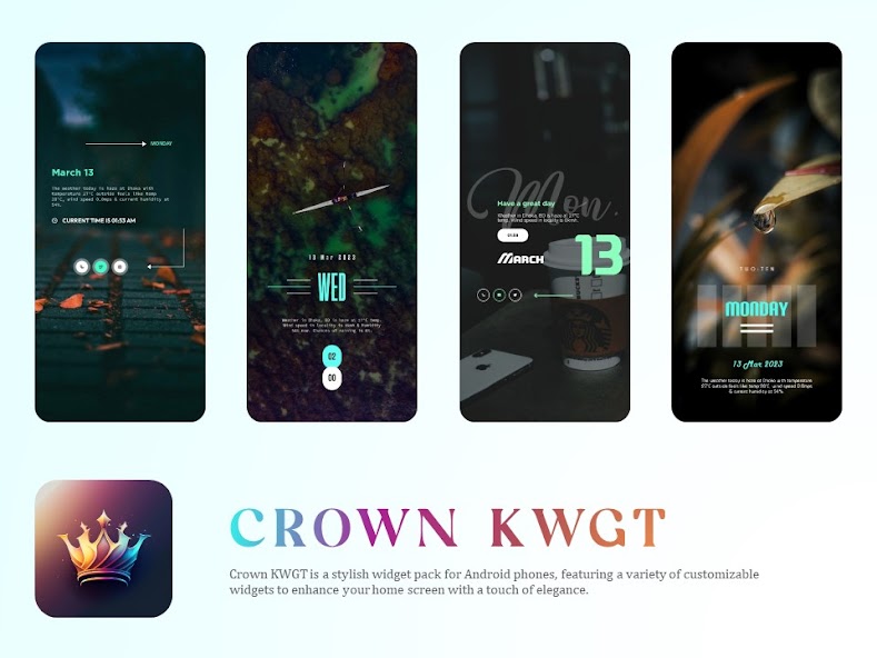 Crown KWGT 7.1.0 APK + Mod (Paid for free) for Android