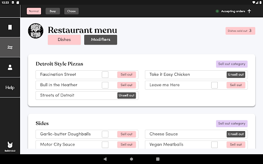 Foodstuff Vendor Screen 2