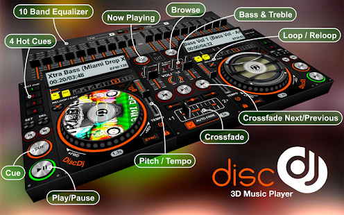 DiscDj 3D Music Player - 3D Dj Music Mixer Studio Screenshot