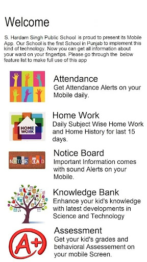 Android application S. Hardam Singh Public School screenshort