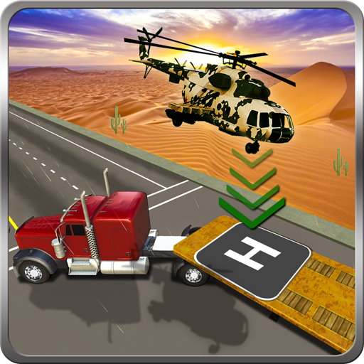 Helicopter Landing On Truck