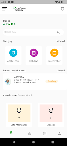 Android application HR360 screenshort