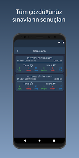 Özel Güvenlik Sınavı - ENOR ekran görüntüsü