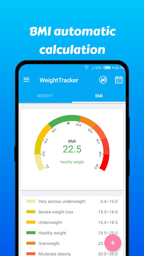 Weight loss diary&BMI Tracker Screen 3
