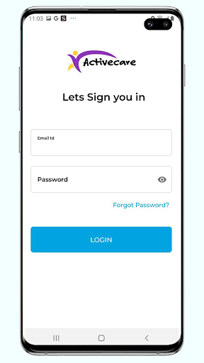 Android application ActivCare screenshort