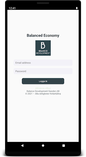 Android application Balanced Economy screenshort